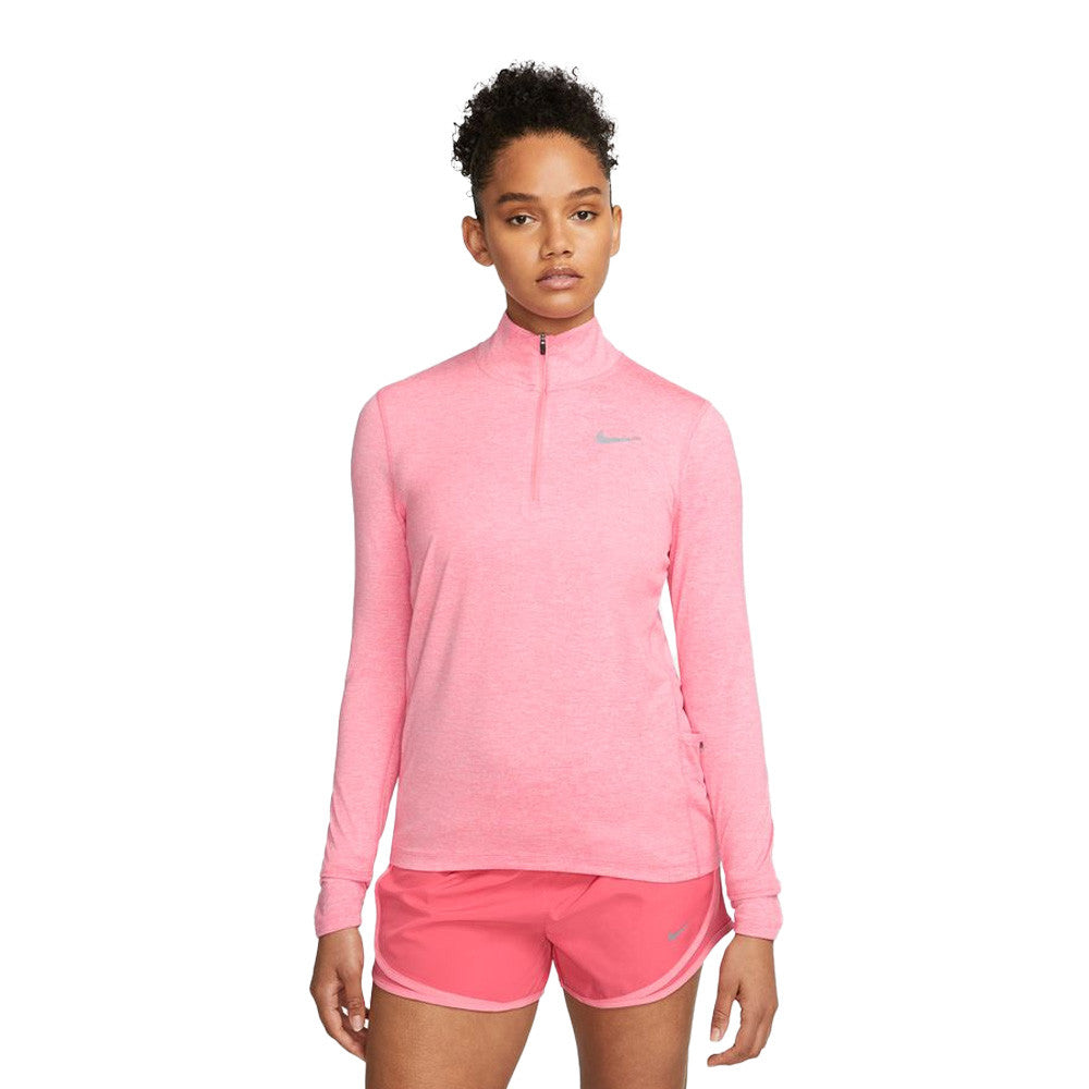 Nike Women's Element Half Zip Top - Bubblegum Pink