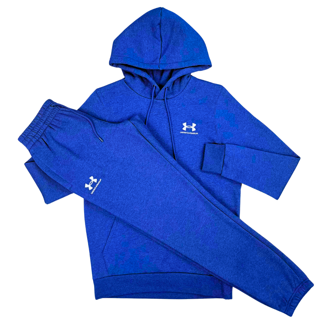 Under Armour Essential Fleece Tracksuit - Royal Blue