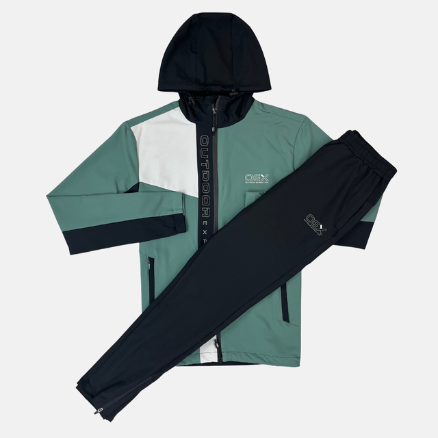 OEX Pennine 2.0 Tracksuit - Green/Black