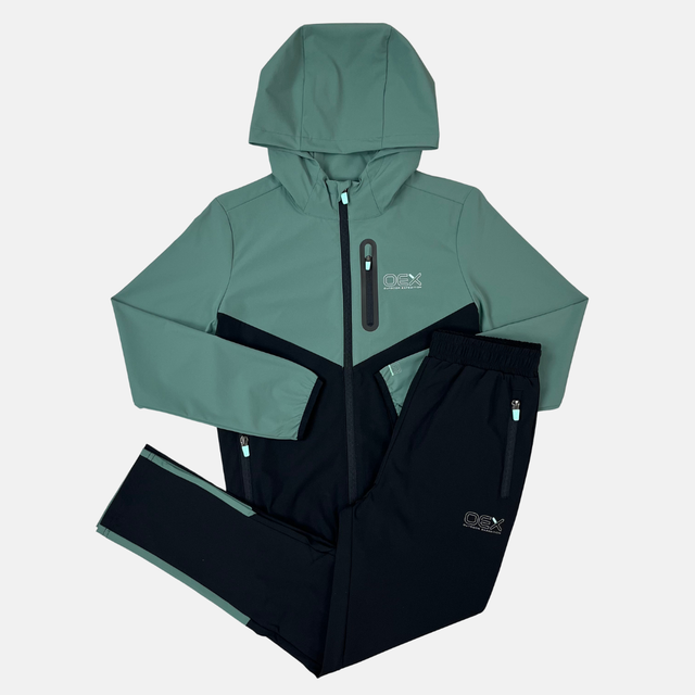 OEX Junior Fell Tracksuit - Green/Black