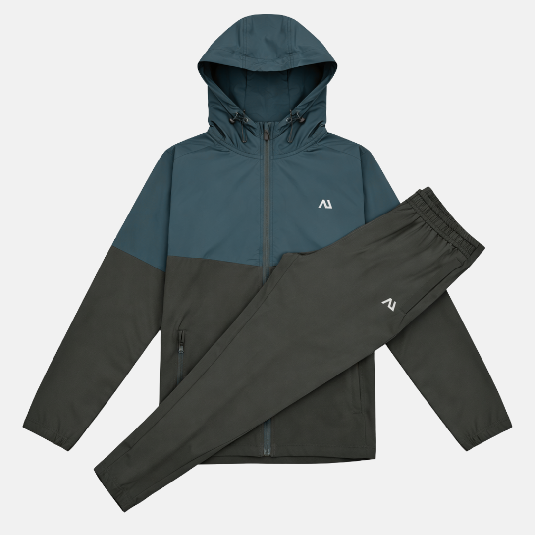 Agaru Pacer Tracksuit - Deep Teal/Slate – DripUnion