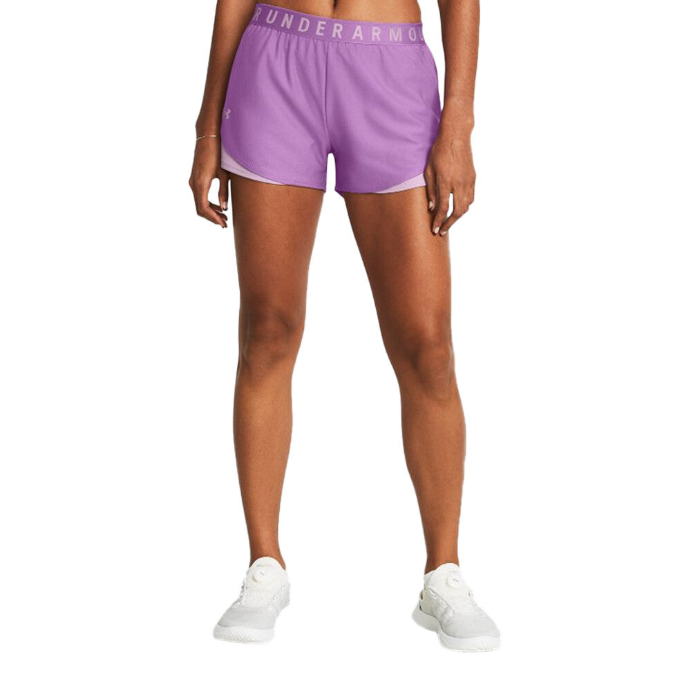 UNDER ARMOUR WOMEN'S PLAY UP SHORTS - LILAC
