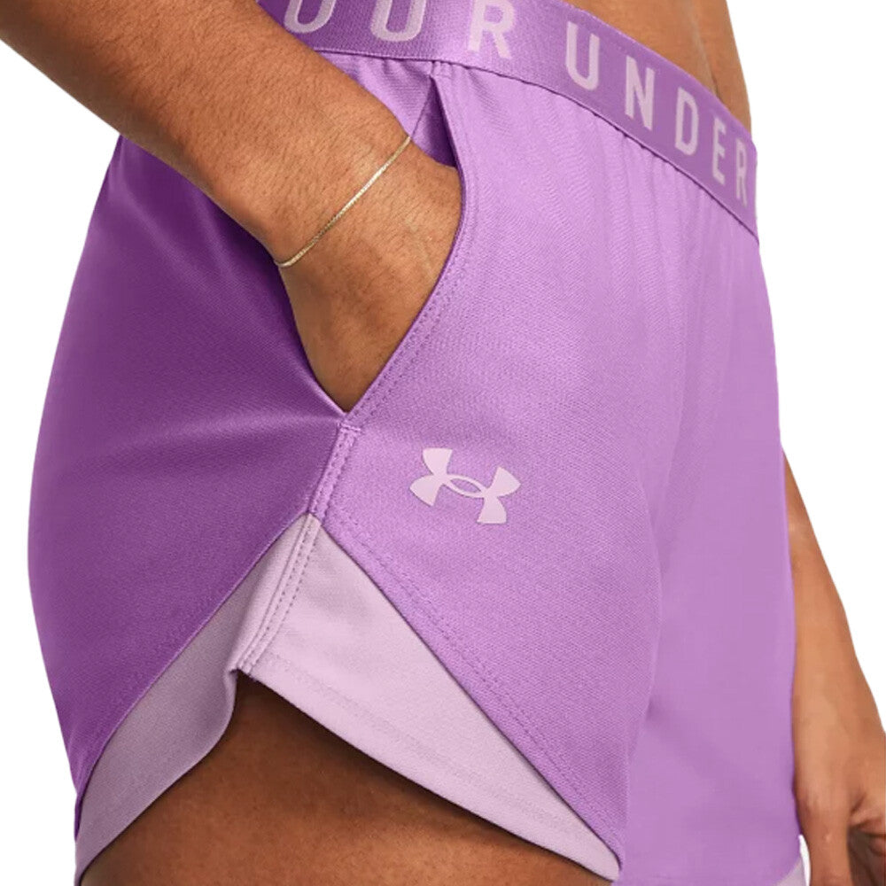UNDER ARMOUR WOMEN'S PLAY UP SHORTS - LILAC