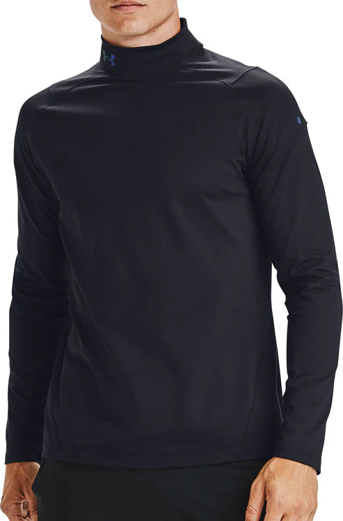 Under Armour ColdGear Rush Neck Long Sleeve T-Shirt - Black