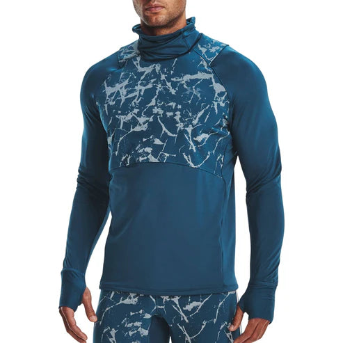 Under Armour OutRun The Cold Snood Long Sleeve T-Shirt - Blue