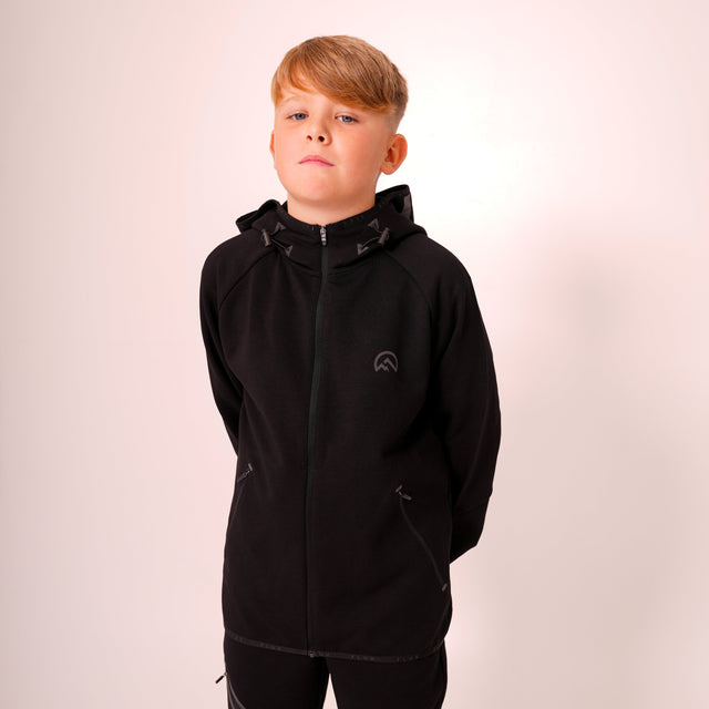 Flux Junior Velar Zip-Up Jacket - Black