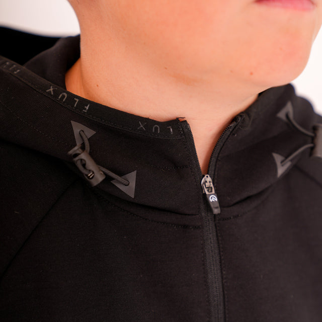 Flux Junior Velar Zip-Up Jacket - Black
