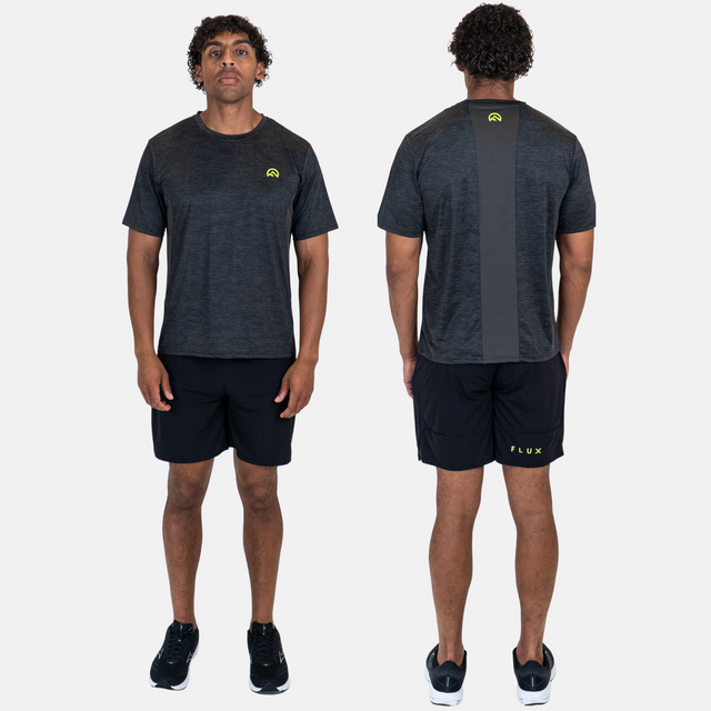 Flux Versatility Jacket / T-Shirt / Shorts Tri Set - Black/Neon
