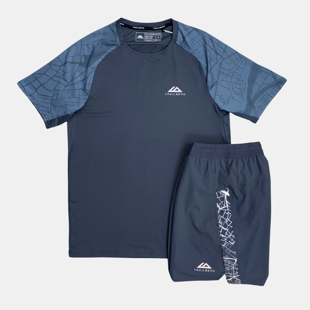 Trailberg Geneva T-Shirt / Shorts Set - Ombre Blue