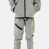 Flux Junior Velar Hoodie Tracksuit - Grey