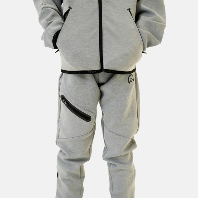 Flux Junior Velar Zip-Up Tracksuit - Grey