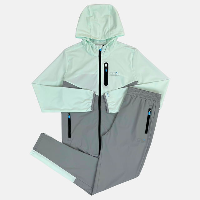 OEX Junior Fell Tracksuit - Mint / Grey