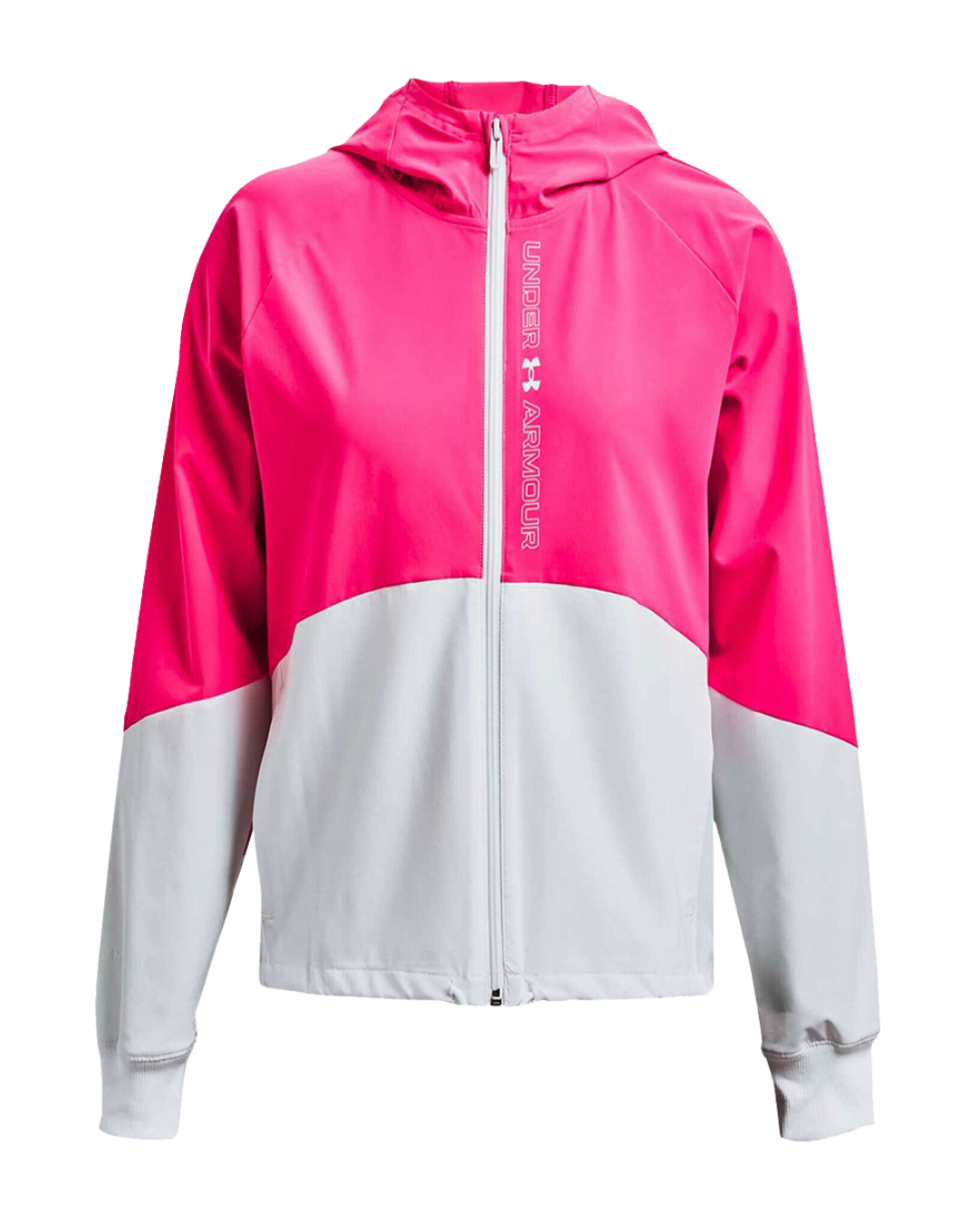 Under Armour Women's Colour Block Jacket - Pink / White