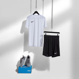 Nike Dri-Fit Tshirt / Shorts Set - White / Black