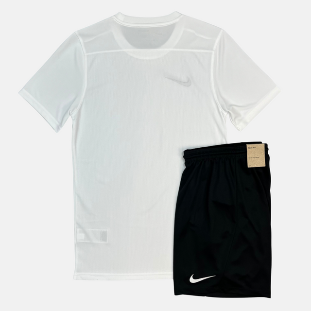 Nike Dri-Fit Tshirt / Shorts Set - White / Black