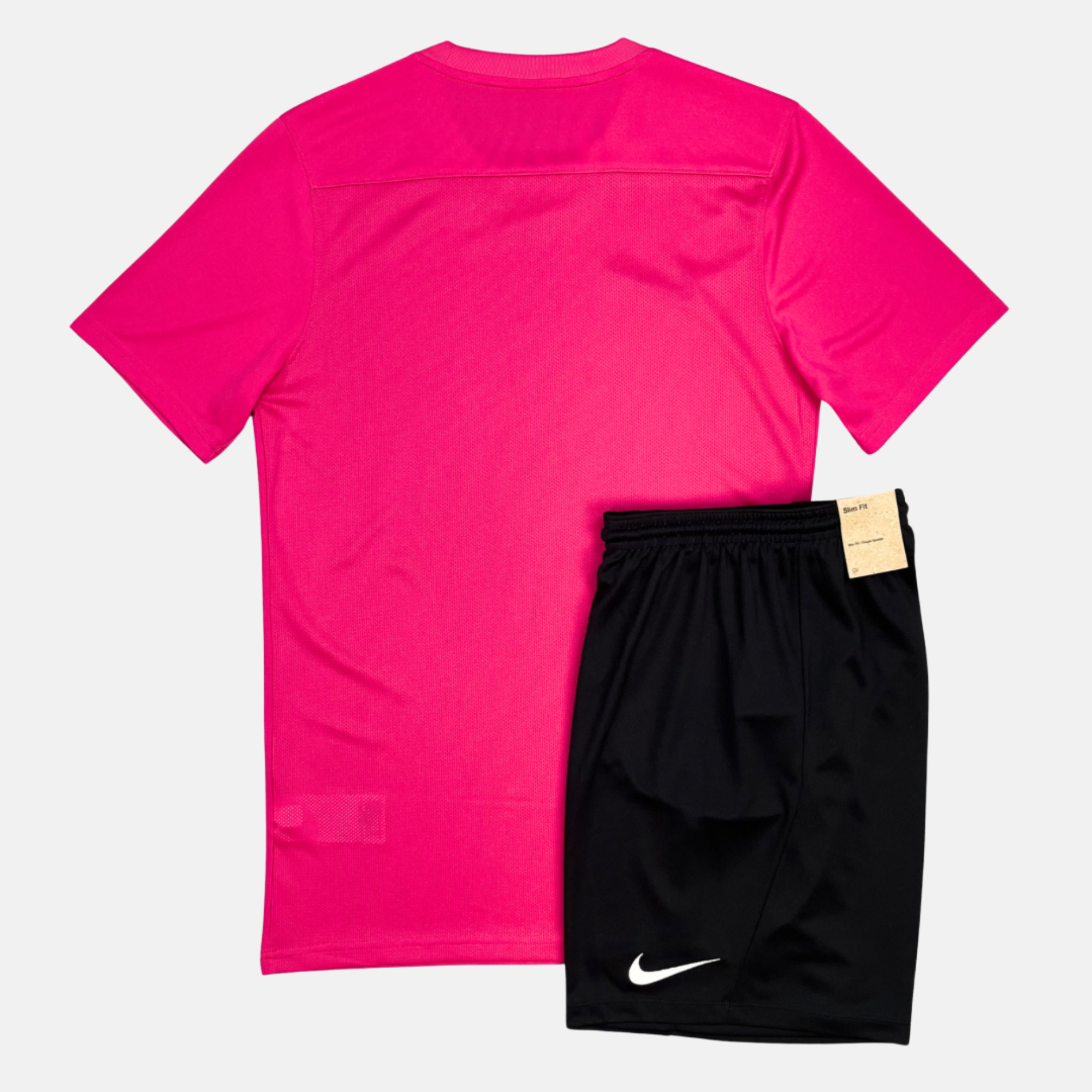 Nike Junior Dri-Fit Tshirt / Shorts Set - Pink / Black