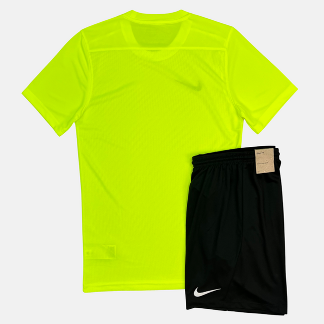 Nike Junior Dri-Fit Tshirt / Shorts Set - Volt Green / Black