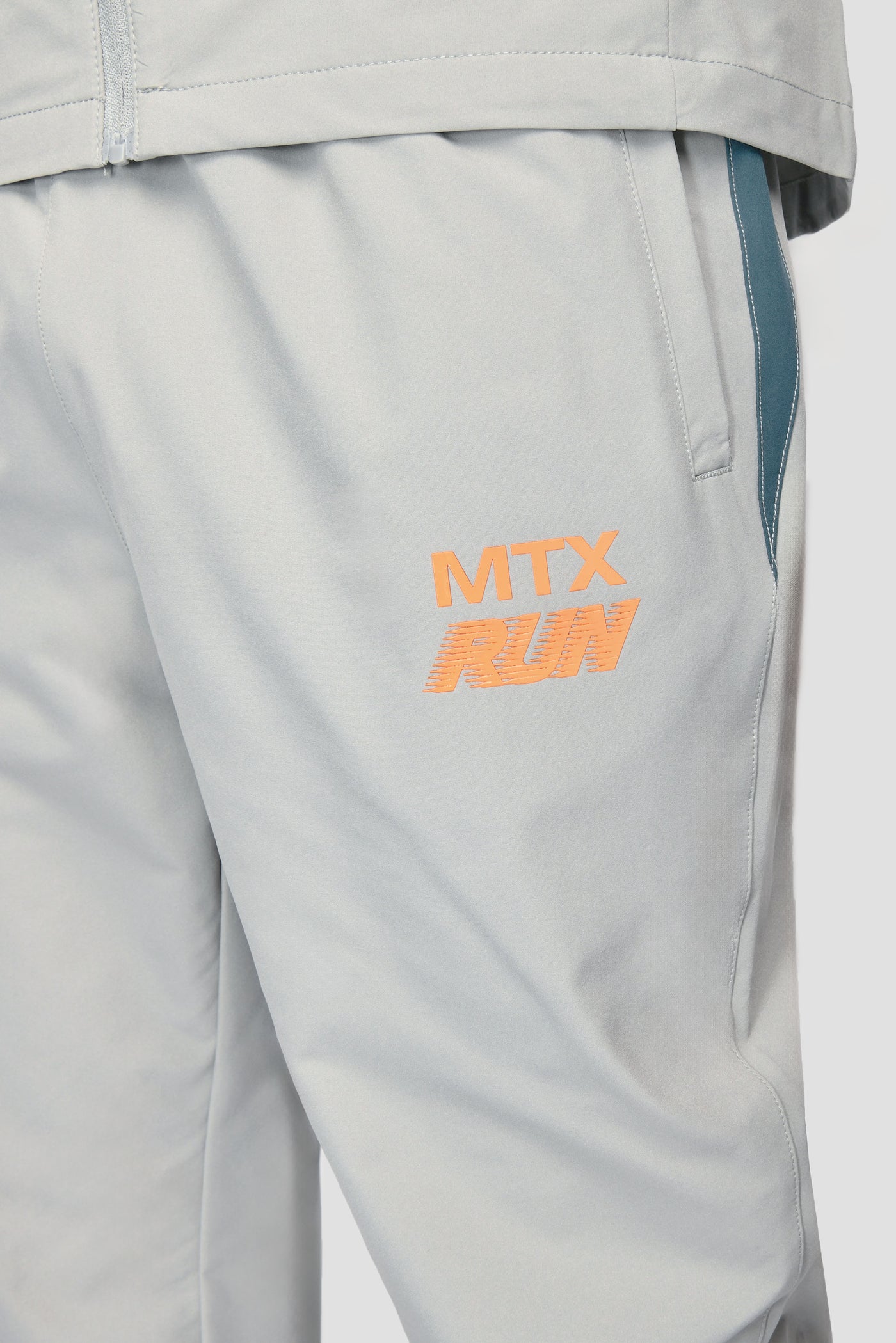 MONTIREX MTX RUN RUNNING PANTS - PLATINUM GREY/DEEP POND/ORANGE