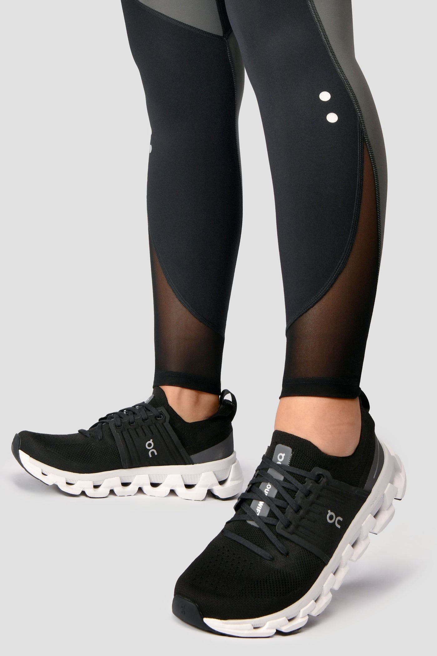 MONTIREX WOMEN'S POWER PANEL LEGGINGS - BLACK/GREY