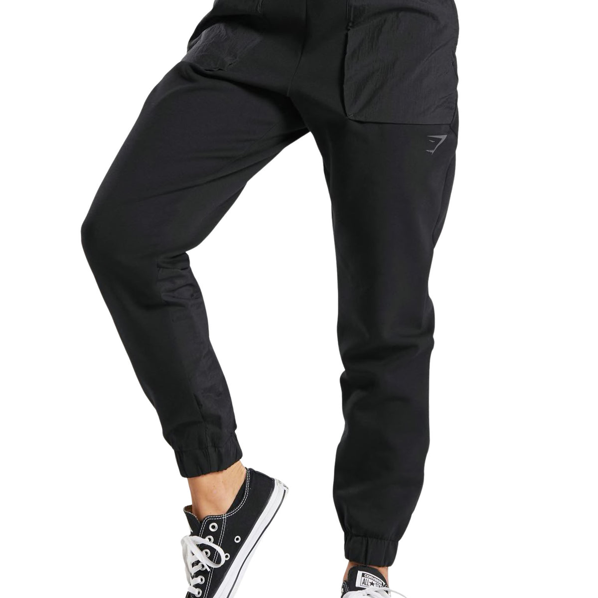 Gymshark Venture Joggers Black High Waisted pockets Women's Size Small S