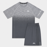 Trailberg Arc Seamless T-Shirt / Shorts Set - Graphite Grey