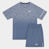 Trailberg Arc Seamless T-Shirt / Shorts Set - Breeze/Storm Blue