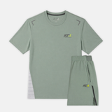 ATX Granite T-Shirt / Shorts Set - Green/Grey