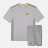 ATX Cascade T-Shirt / Shorts Set - Grey/Green
