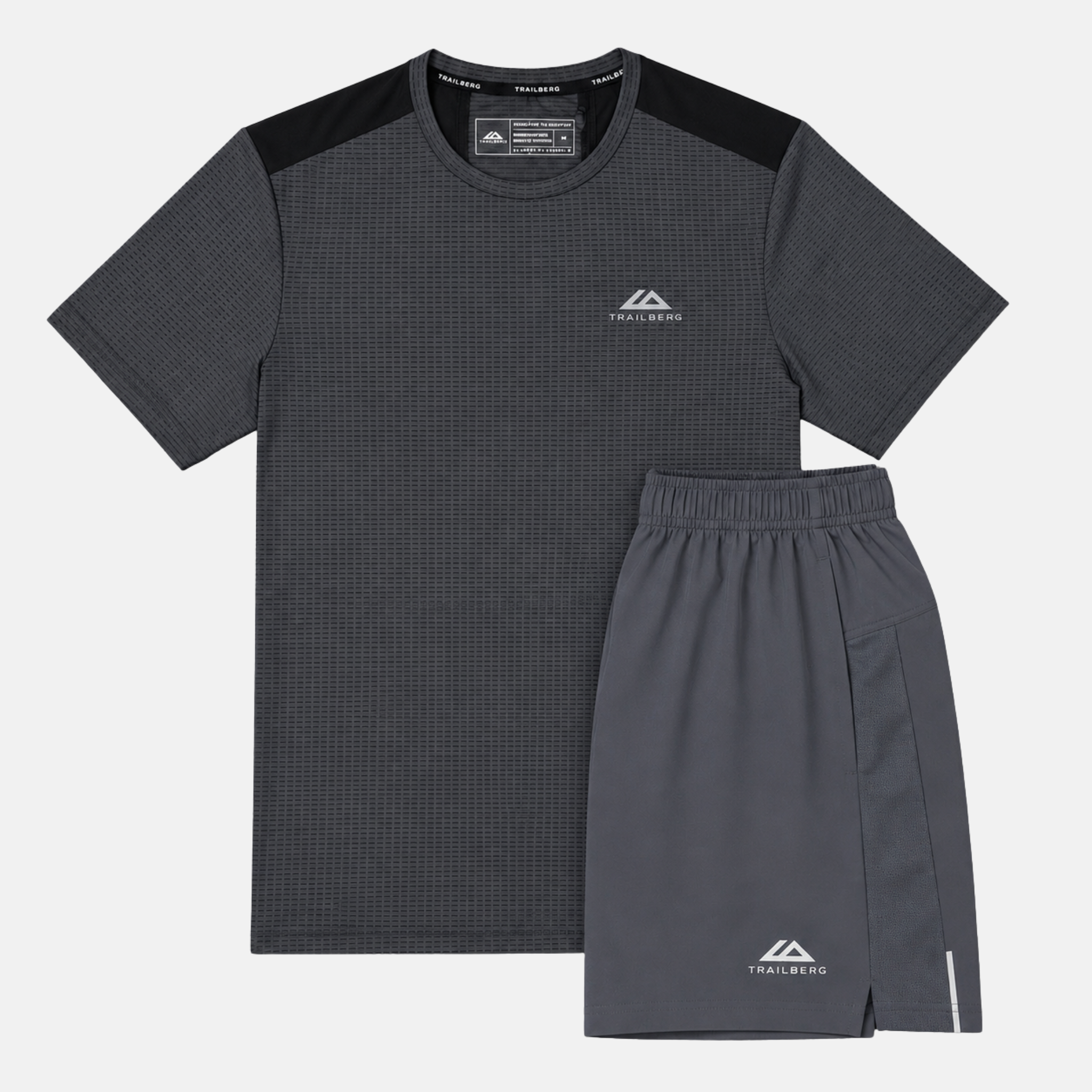 Trailberg Rapid Dash T-Shirt / Shorts Set - Volcano Grey