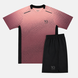 Velozia Performance T-Shirt / Shorts Set - Terracotta/Black