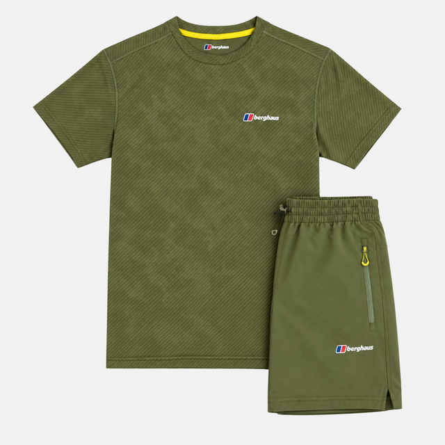 Berghaus Dawdon T-Shirt / Greenbank Shorts - Khaki