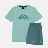 Trailberg Movement T-Shirt / Shorts Set - Arctic Chill