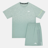 Trailberg Arc Seamless T-Shirt / Shorts Set - Willow/Mint