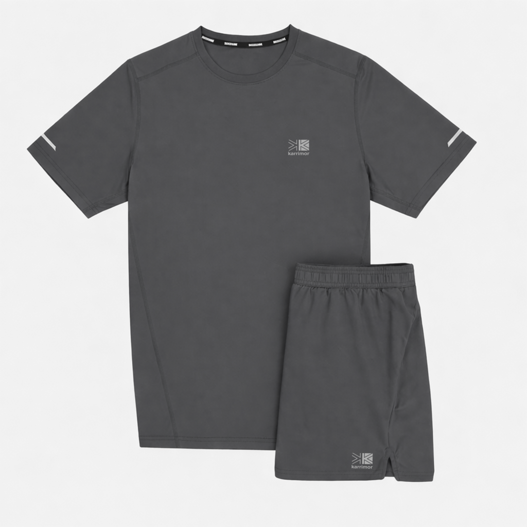 Karrimor Run T-Shirt / Shorts Set - Charcoal