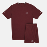 Karrimor Run T-Shirt / Shorts Set - Burgundy