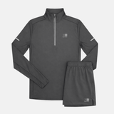 Karrimor Run 1/4 Zip / Shorts Set - Charcoal