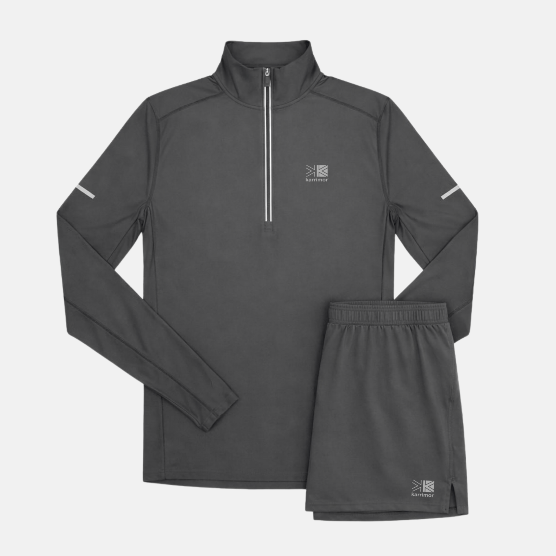 Run 1 4 Zip Shorts Set