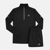 Karrimor Run 1/4 Zip / Shorts Set - Black