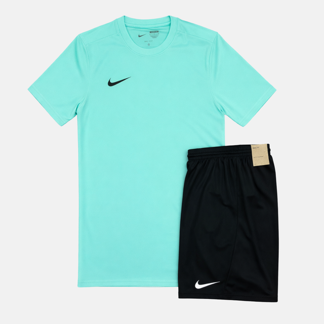 Nike Dri-Fit Tshirt / Shorts Set - Hyper Turquoise/Black