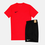 Nike Dri-Fit Tshirt / Shorts Set - Red Crimson/Black