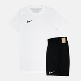 Nike Dri-Fit Tshirt / Shorts Set - White/Black