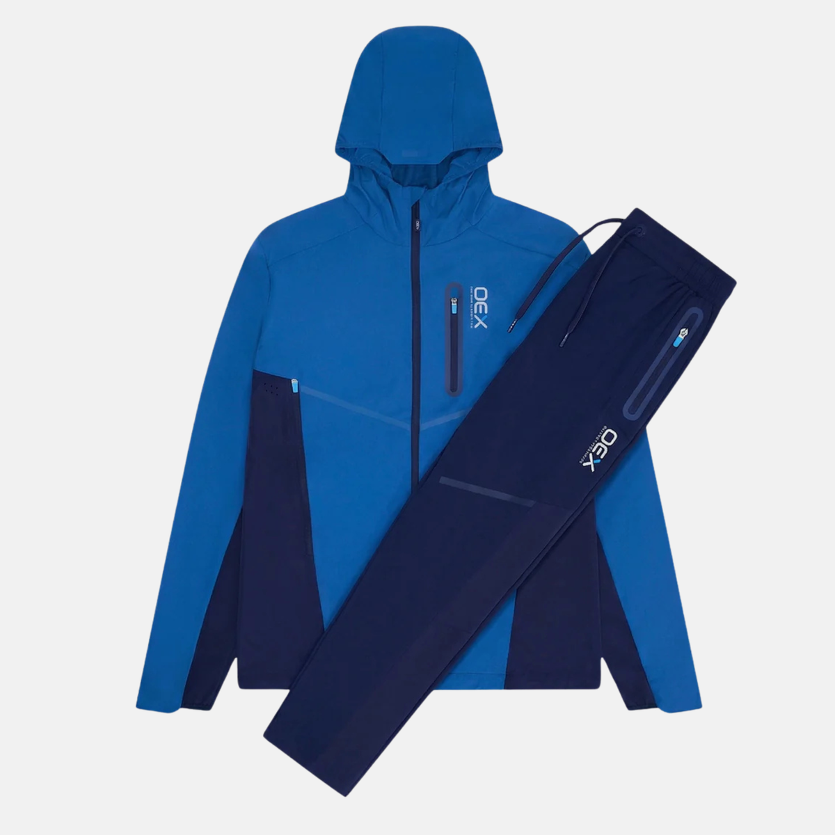OEX Aspect Tracksuit - Blue/Navy – DripUnion
