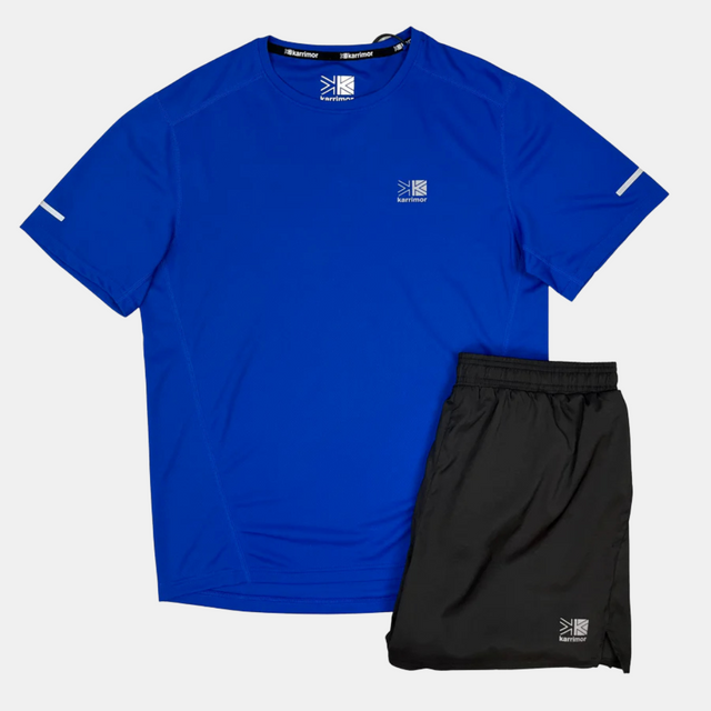 Karrimor Run T-Shirt / Shorts Set - Royal Blue / Black