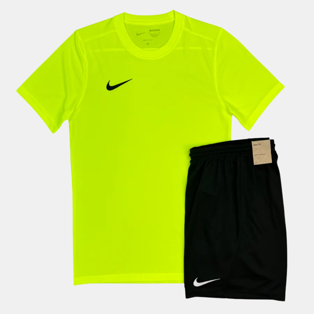 Nike Dri-Fit Tshirt / Shorts Set - Volt Green / Black