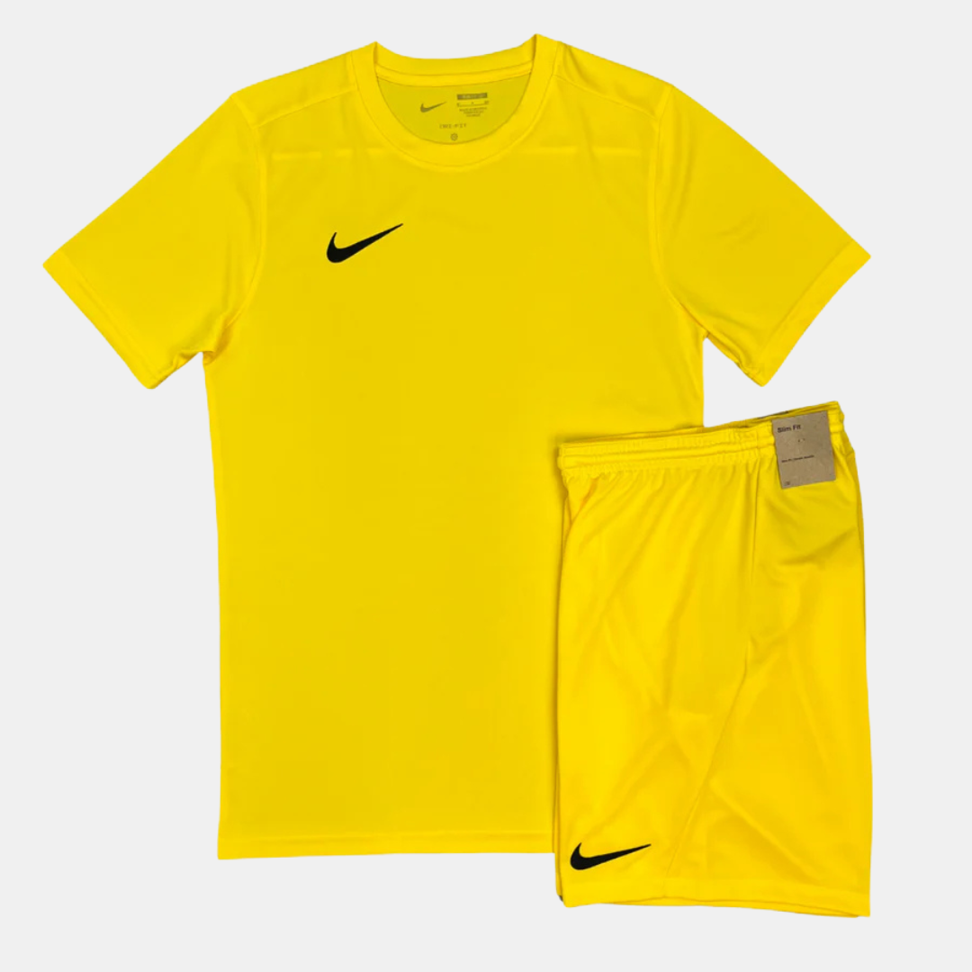 Nike Dri Fit Tshirt Shorts Set Yellow S M