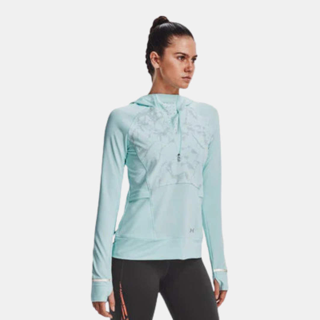 Under Armour Women's Zip Hoodie - Reflective Baby Blue