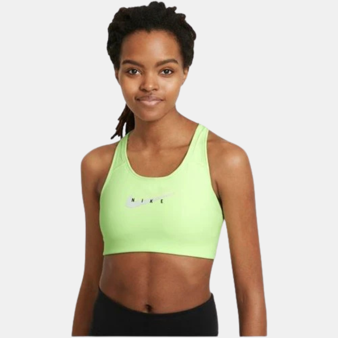 neon green sports bra nike