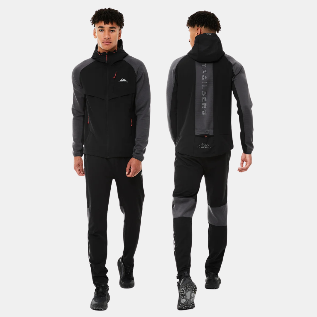 Trailberg Rapid Dash Tracksuit - Black / Grey