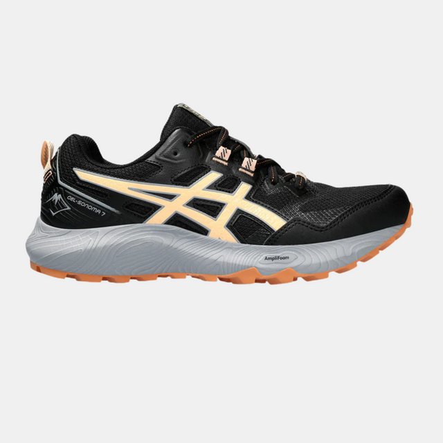 Asics Women's Gel Sonoma 7 Trail Trainers - Black / Peach