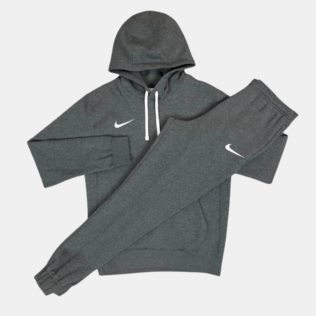 Nike Fleece Hoodie Pants Tracksuit Charcoal Grey